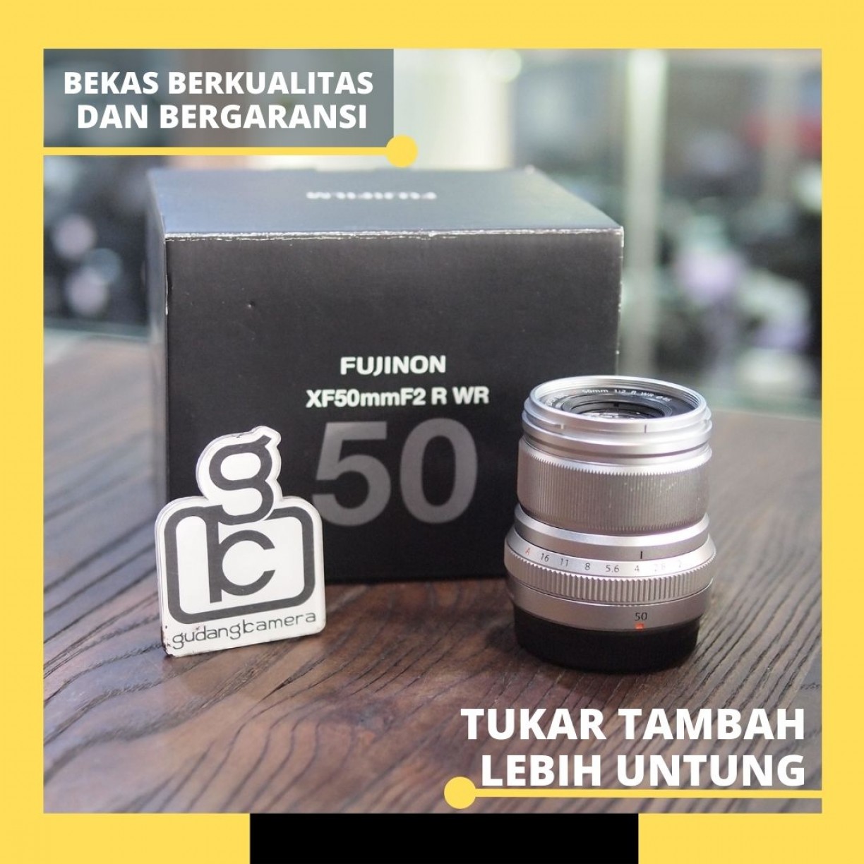 Lensa Fujinon XF 50mm F2 silver - GOOD CONDITION - 0698